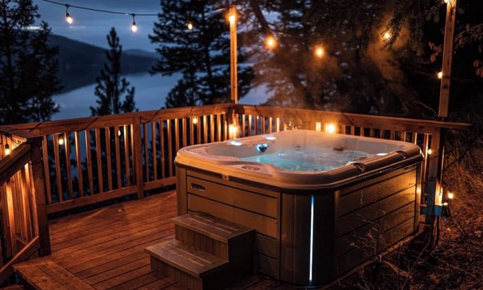 Whitefish House | Modern Lake House w/Hot Tub and Dock