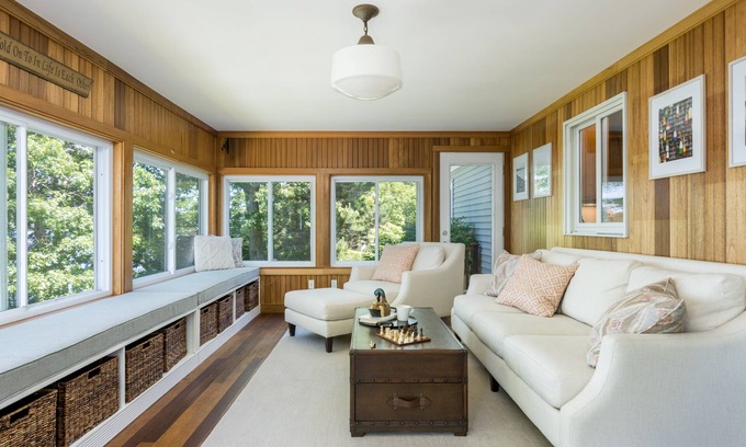West Wareham House | Modern Lakefront Vacation Home with Private Dock, Great Views, & Water Toys!