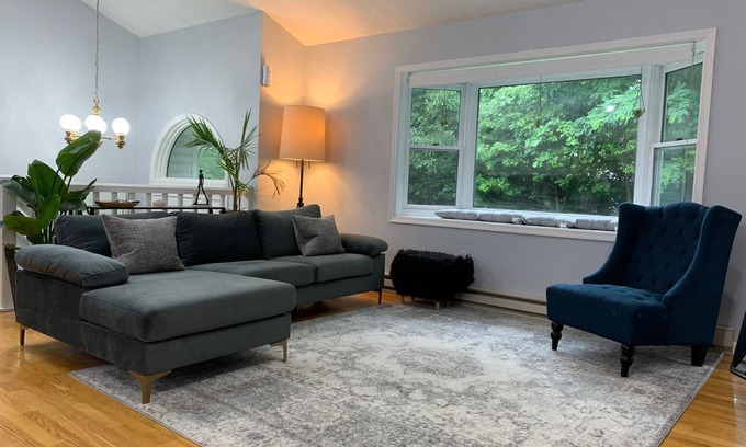 Stroudsburg House | Modern Luxury 3-bedroom Home with indoor Fireplace
