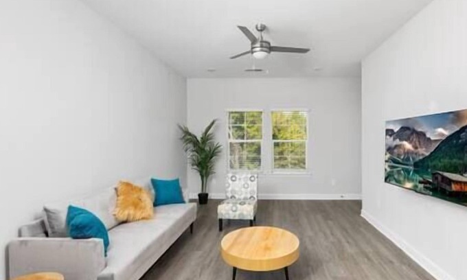 Charlotte Apartment | Modern Oasis near UNC, Motor Speedway, and Grocery Shopping