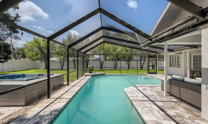 Clearwater House | Modern Pool Home! Centrally Located between TPA & Clearwater Beach!