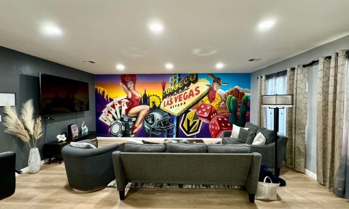 Blue Diamond Ranch House | Modern & Spacious 3 Bed/2 Bath-Sleeps 8, Near Airport, Strip & Stadium