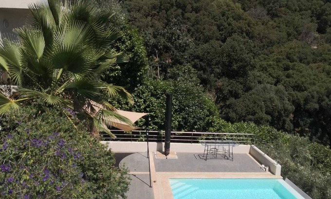 Furiani Apartment | Modern studio with magnificent sea view in a quiet, leafy setting
