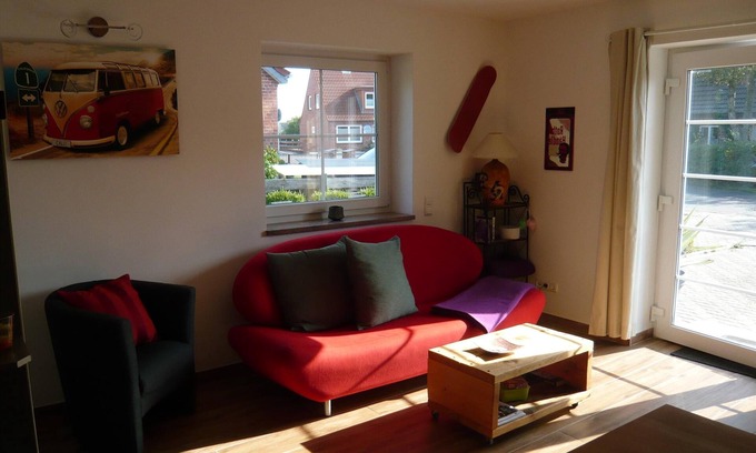 Neue Tiefe Apartment | Modern vacation home Aloha 2 with terrace and private parking on Fehmarn