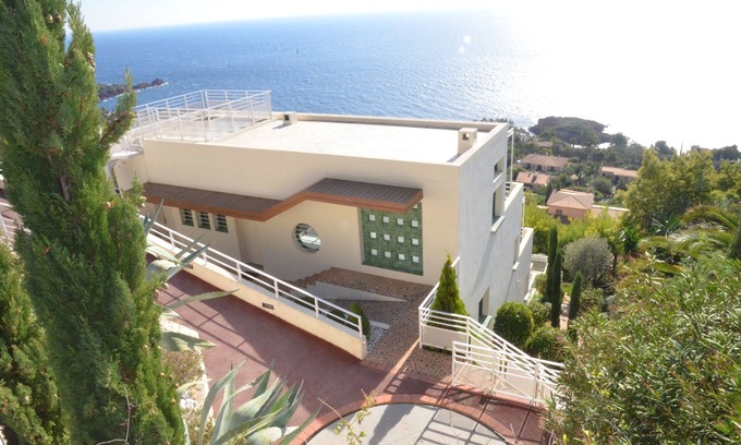 Antheor Villa | Modern villa with swimming pool and panoramic sea view