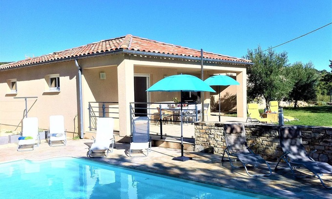 Brujas House | Modern Villa with Private Heated Pool – Sleeps 6 – Serene Countryside Retreat