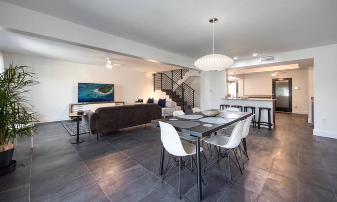 Bay Crest Park House | Modern Waterfront Pool Home close to TPA, Downtown Tampa and Beaches