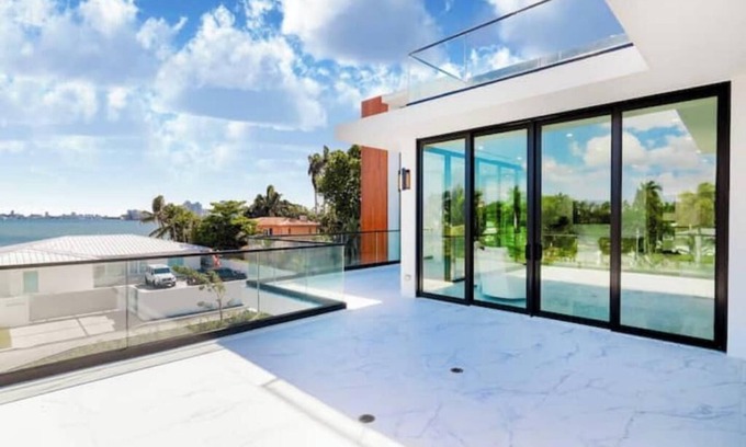 Seybold Villa | Modern Waterfront Villa w/Pool, Rooftop & dock