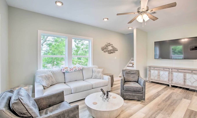 Waveland House | Modern Waveland Home w/Deck, Walk to Beach!