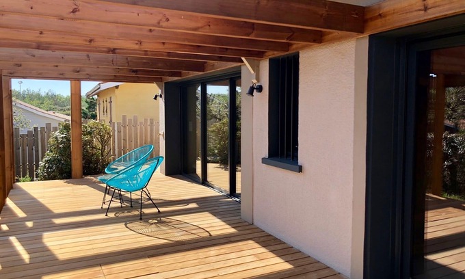 Hourtin-Plage House | Modernes Ferienhaus in Erster Reihe Gegenüber der Dünen