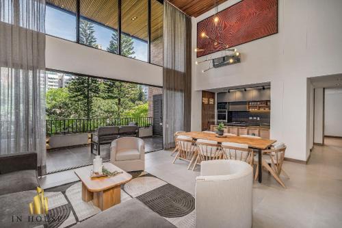 La Florida Apartment | Morph 302 - Apt moderno con techos altos, BBQ