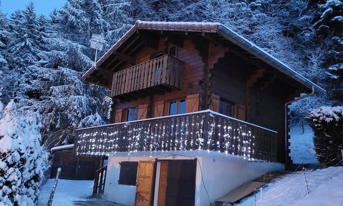 Thollon-les-Memises Ski Chalet | Mountain chalet 6 pers resort Thollon-les-Mémises vue lac Léman cosy/calme