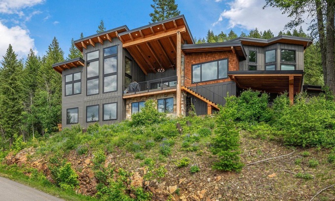Sandpoint House | Mountain Retreat with Stunning Views of Lake Pend Oreille & Schweitzer Mountain