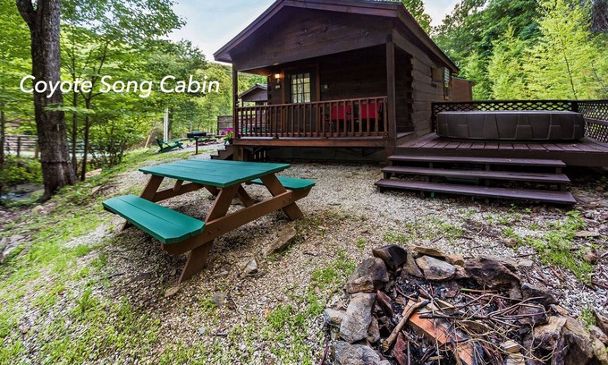 Topton Cabin | Mountain serenity close to hiking, rafting, fishing and kayaking. "Coyote Song"