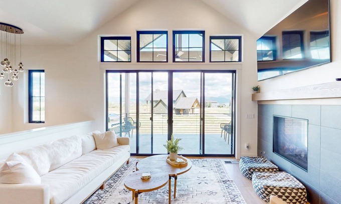 Tamarack House | Mountain view home with private hot tub & spacious patio