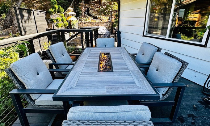Mira Monte House | Mountaintop Oasis Waterfall House with Hot Tub and Epic Sunset Views!