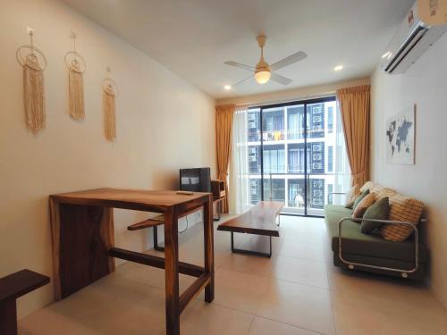 Kuching Apartment | Muji homestay Galacity city center 2BR 3Beds Entire Apartment