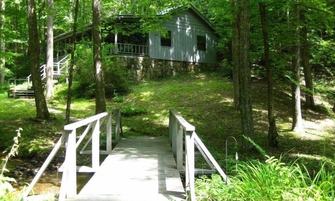 Hiawassee Cabin | My Little Blue House a Secluded Cabin on a Babbling Brook