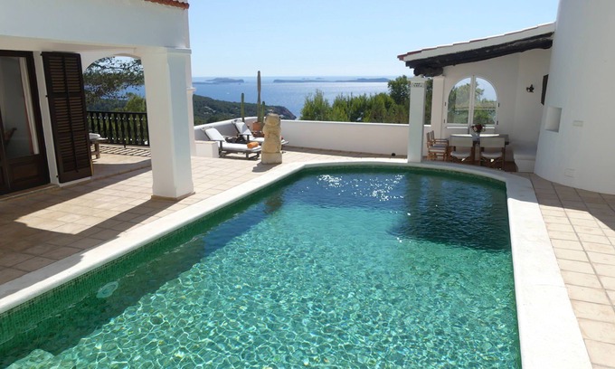 Sant Antoni de Portmany Villa | My Rental Homes - Villa Roxy with pool and several covered or uncovered terraces