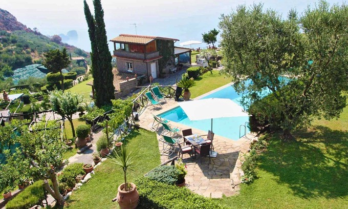 Sorrento Villa | My Rental Homes - The Sea Farmhouse, resort in the nature, with pool and sea view
