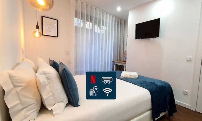 Mafamude Apartment | MyStay - Seasons en el centro de la ciudad con Wifi/Netflix