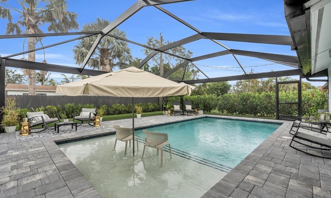 Naples Park House | Naples Park 3BR Oasis w/Pool, Florida Room & Minutes to Beach