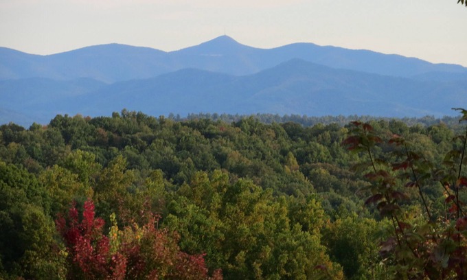 Brevard House | NC Moutain Lodge with Panoramic Views: Pisgah Mtn to the North,
