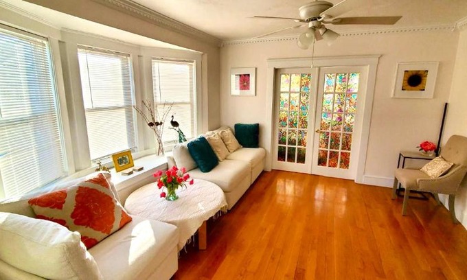 Ashmont Apartment | Near Train Station Gorgeous 3-Bedroom Apartment with Patios