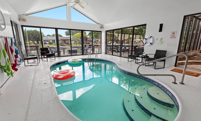 Harrison House | NEW! 4BR | Indoor Pool on the Bay in Boat Town USA