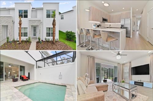 Four Corners House | New Cozy & Spacious Townhouse near Disney - 4BR, 3FB, and Pool