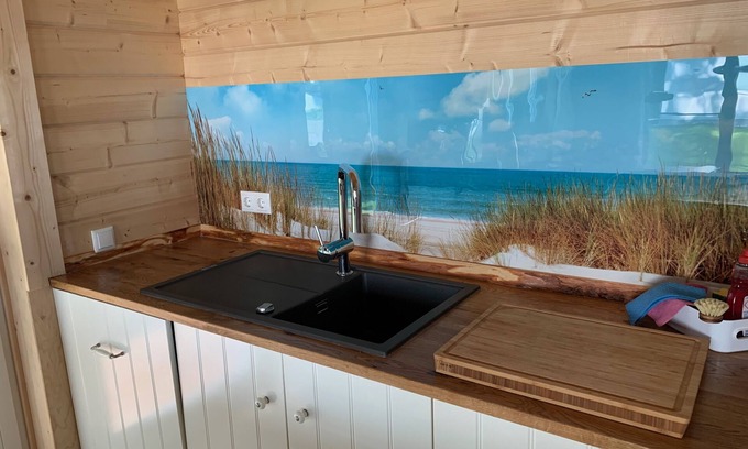 Klausdorf House | NEW - Fantastic eco holiday home with a view of the Baltic Sea on the Kubitzer Bodden