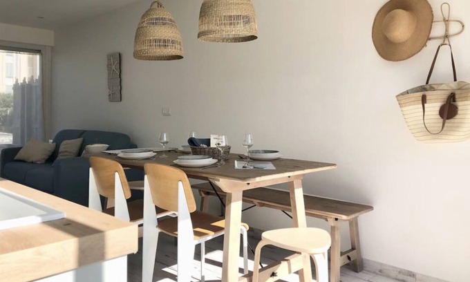 Sainte-Cecile-Plage Apartment | New garden level! 3 * sea at 150 m !!