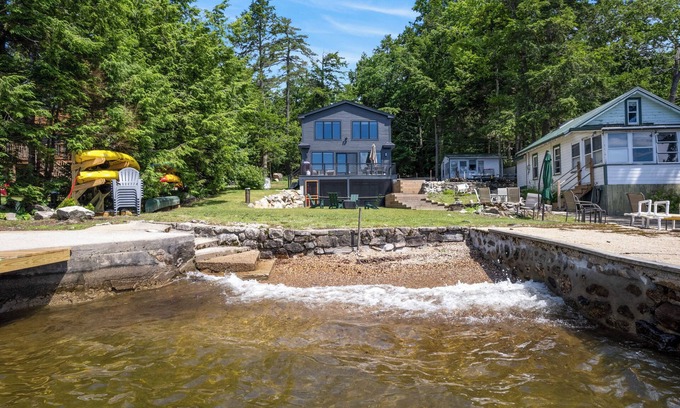 South Casco House | New House on Big Sebago w/Private beach & dock!