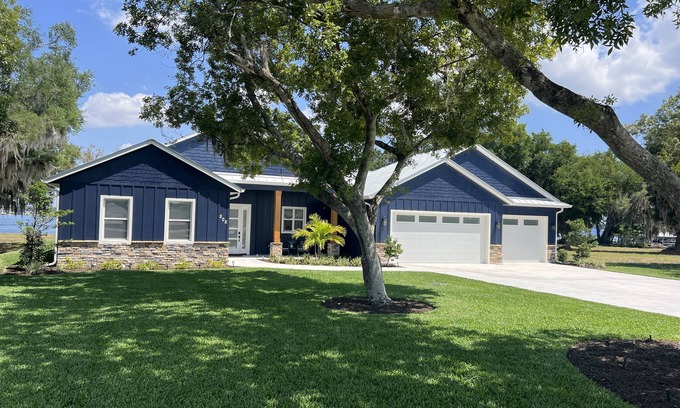 Lake Placid House | New Lake June Pool Home with hot tub, dock, and amazing views.