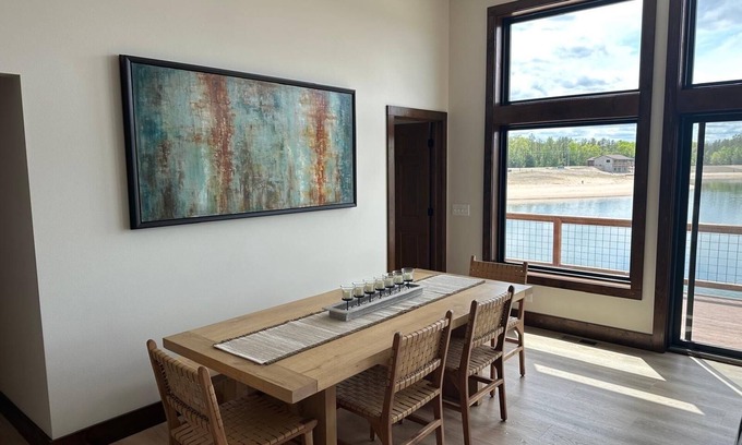 New Lisbon House | New Lakefront Escape, fall campfires, Game Room