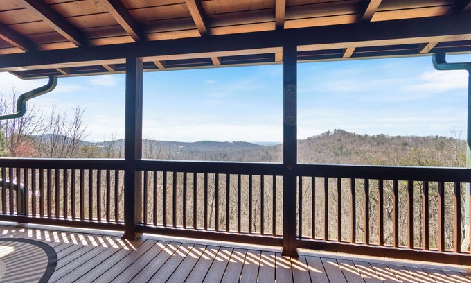 Dahlonega House | NEW listing! 3 bedrooms,game room,gorgeous mountain view-close to everything!