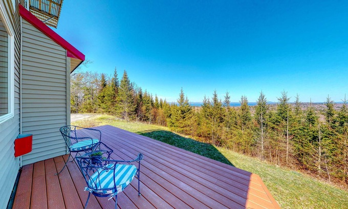 Northport House | New listing! Cozy and unique abode on 200 acres with sweeping views
