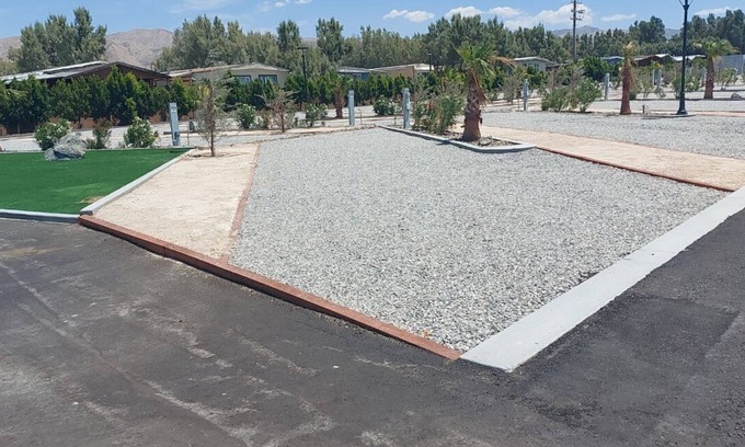 Desert Hot Springs RV Rental | New Modern RV Resort with Mountain Views Site 61