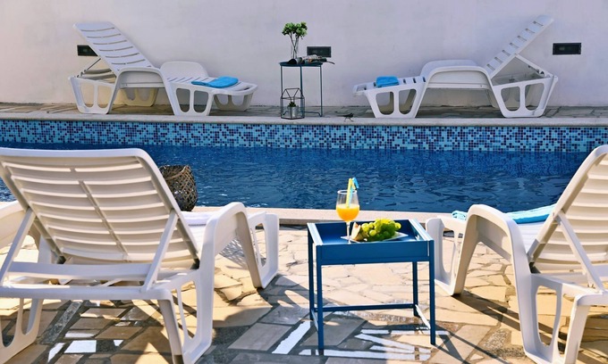 Bogovici Villa | New modern villa with pool, 900 meters from the beach with great sea views