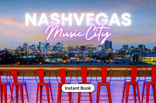 Nashville House | New NashVegas Downtown Rooftop City Views 13Beds