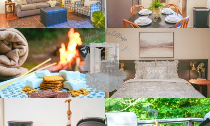 Sevierville Cottage | NEW Relaxing One Level Cottage Near Dollywood with Fire Pit and Coffee Bar