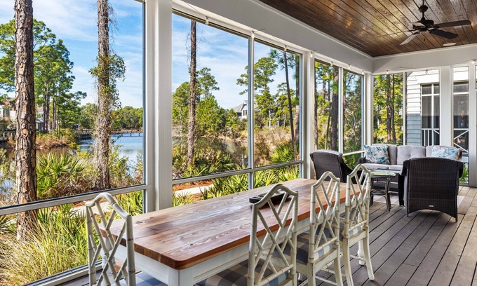 WaterSound West Beach House | New Rental in 2025/Nature meets Coastal Charm at Heron Cottage/Private Beach Access/4 Bikes