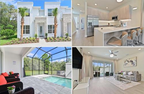 Four Corners House | New Spacious & Tranquil Townhouse near Disney - 4BR, 3FB, and Pool