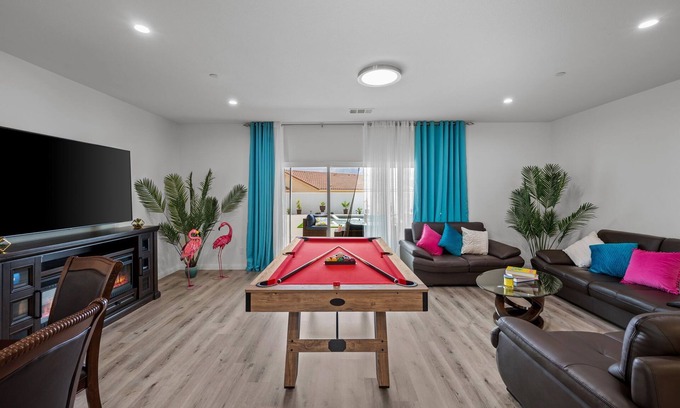 Desert Hot Springs House | New: Spacious Backyard, Pool & Hot Tub, Gameroom