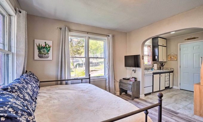 Rockaway Beach Apartment | NEW! Studio w/ Porch Across From Lake Taneycomo!