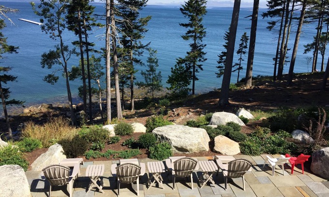Hulls Cove House | New Summer week, 5 Star Oceanfront new Home sleeps 14 at Acadia NP Bar Harbor