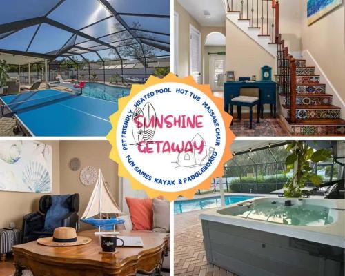 Palma Sola House | NEW Sunshine Getaway Heated Pool Hot Tub Games Villa