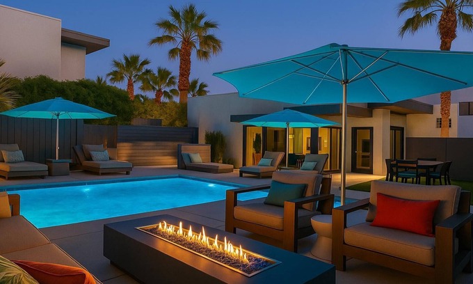 Baristo House | New! Villa Moderne: Luxe Modern Townhome, Private Pool/Spa