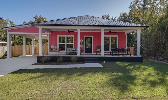 Waveland House | Newly Built Beach House with Fancy Upgrades! EV Charger. 0.5 Miles to the sand!