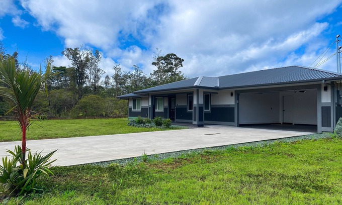 Ainaloa House | Newly-built dog-friendly home with large yard, shaded patio, & washer/dryer